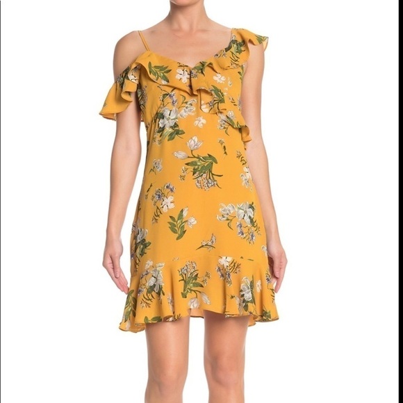 HEARTLOOM/REVOLVE. Harper Floral Ruffle Trim Mini - Picture 1 of 7